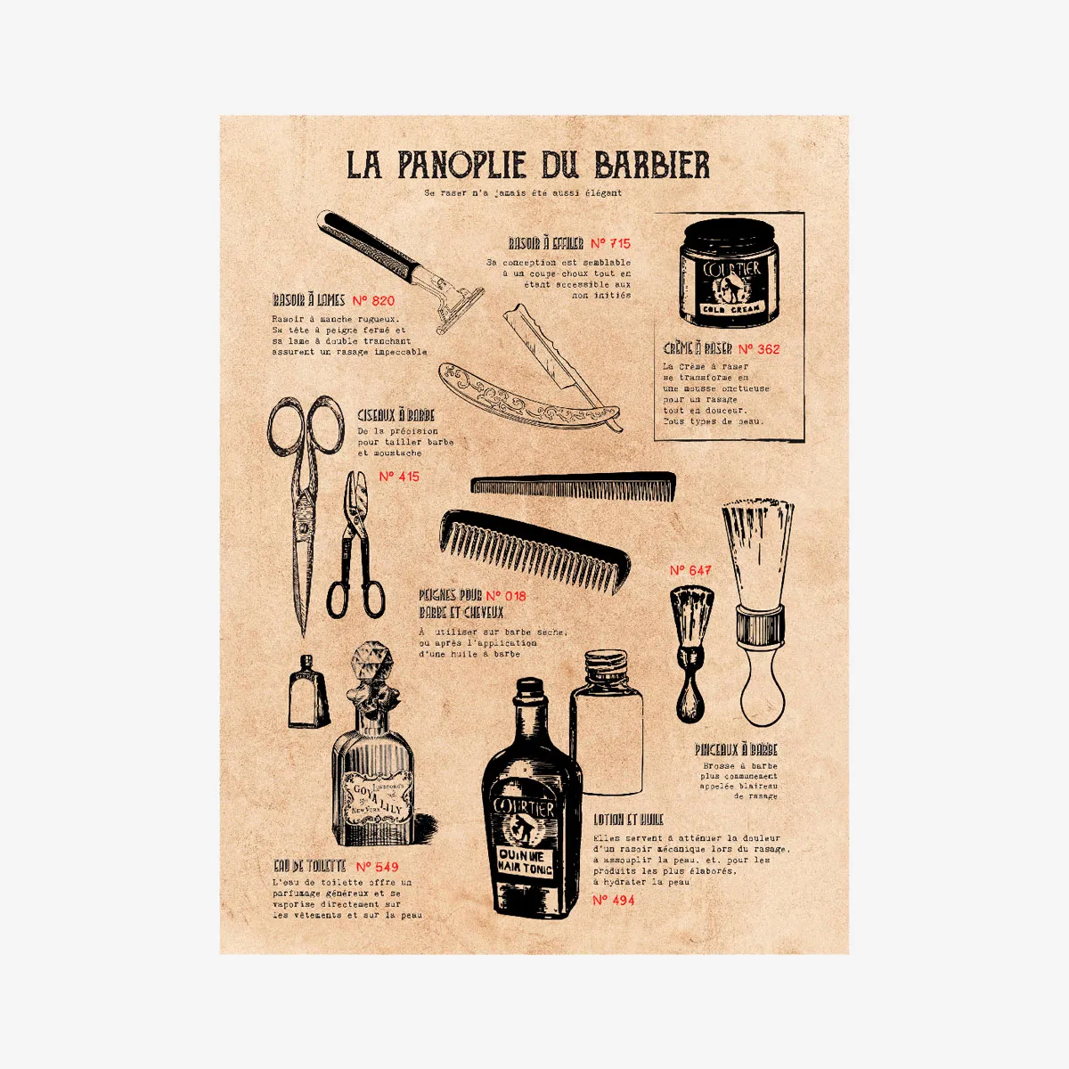 BARBIER affiche 30×40