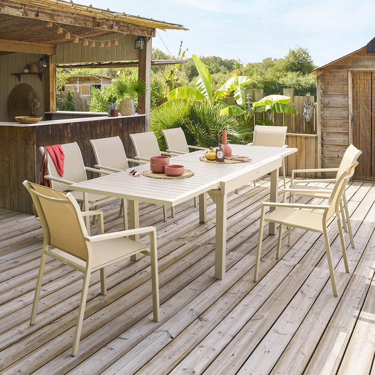 PIAZZA table de jardin extensible 10P – Image 2