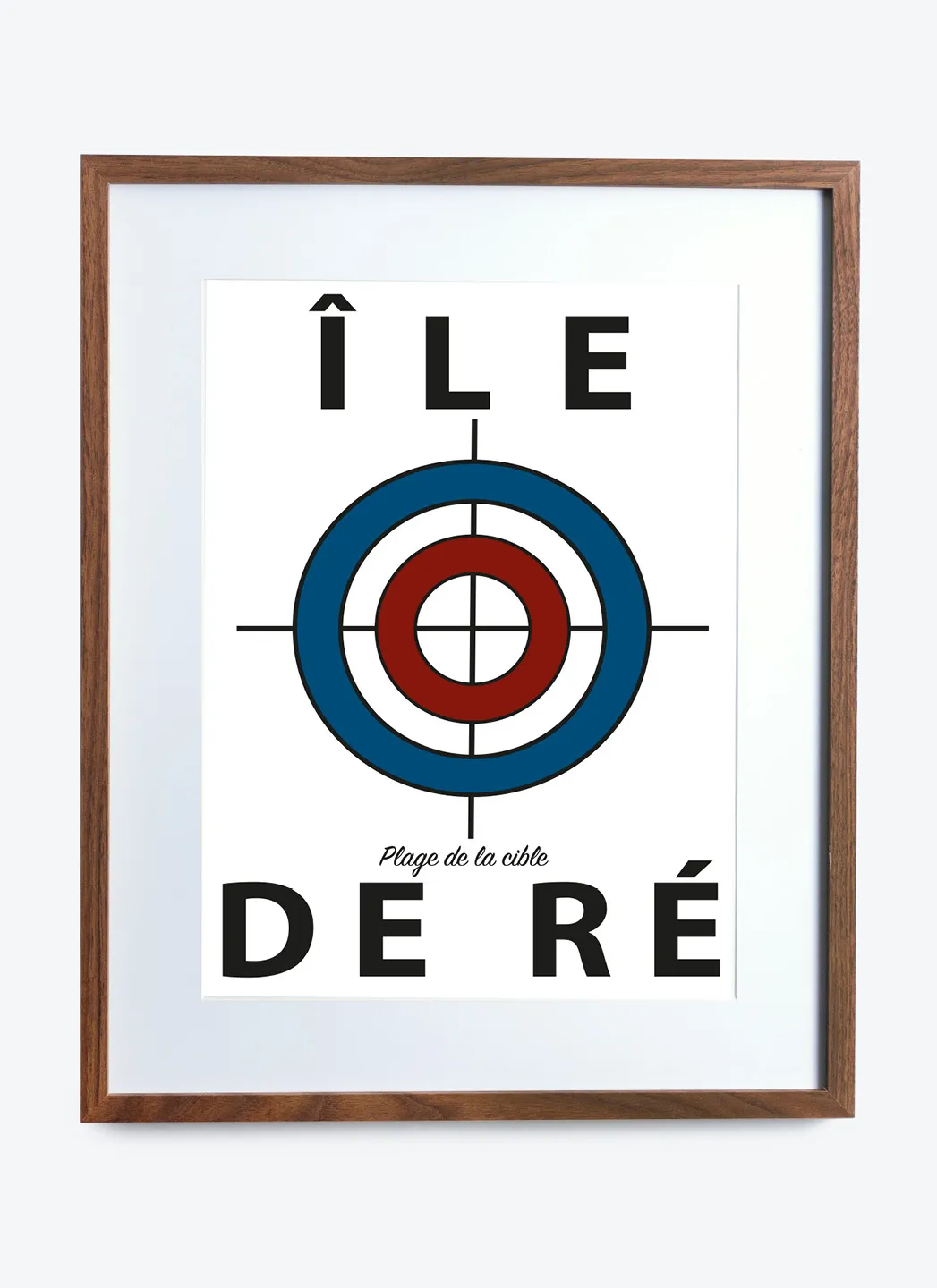 Affiche Encadrée La plage de la Cible (Ile de Ré)