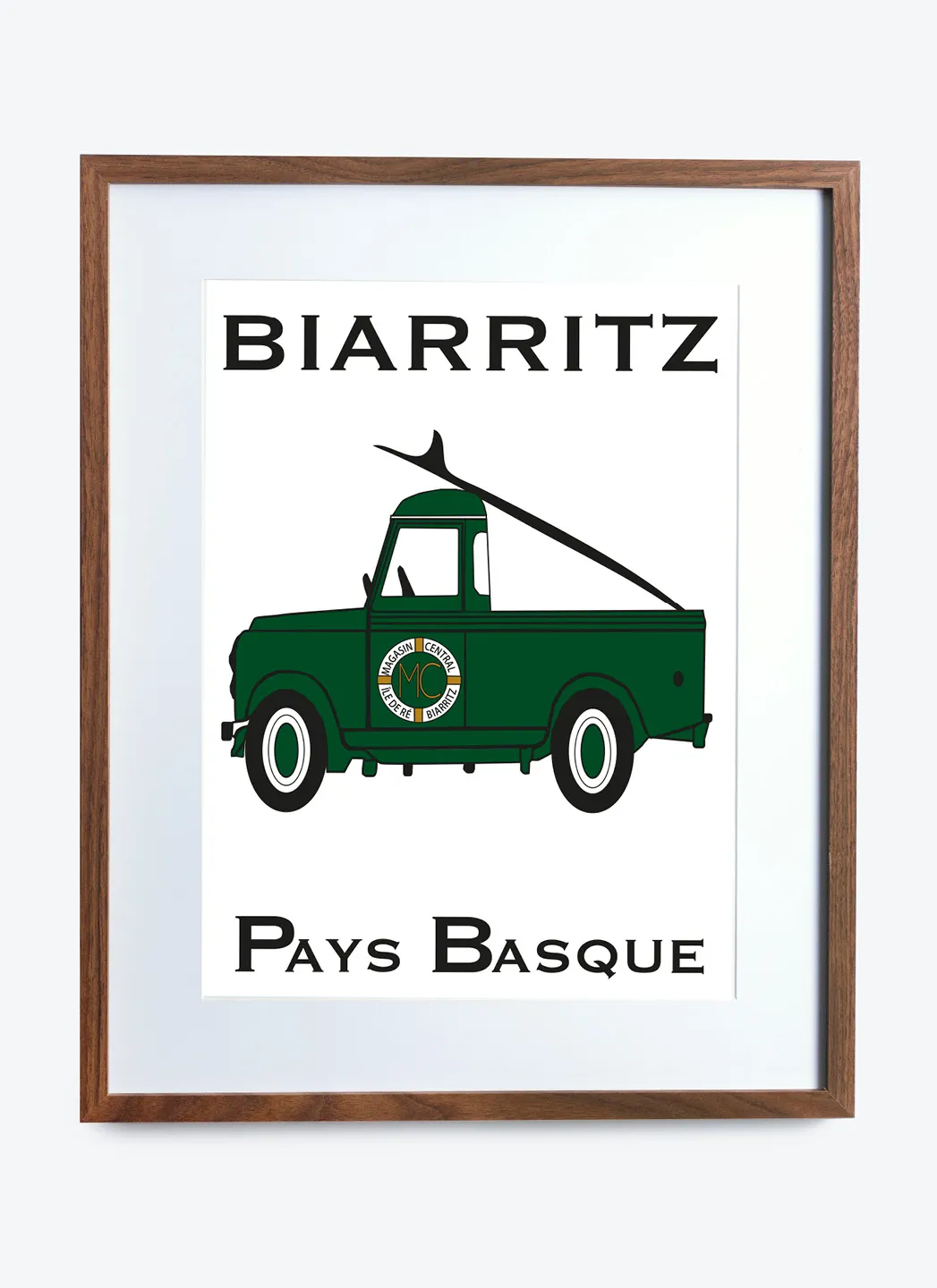 Affiche Encadrée Le Pick Up (Pays Basque)