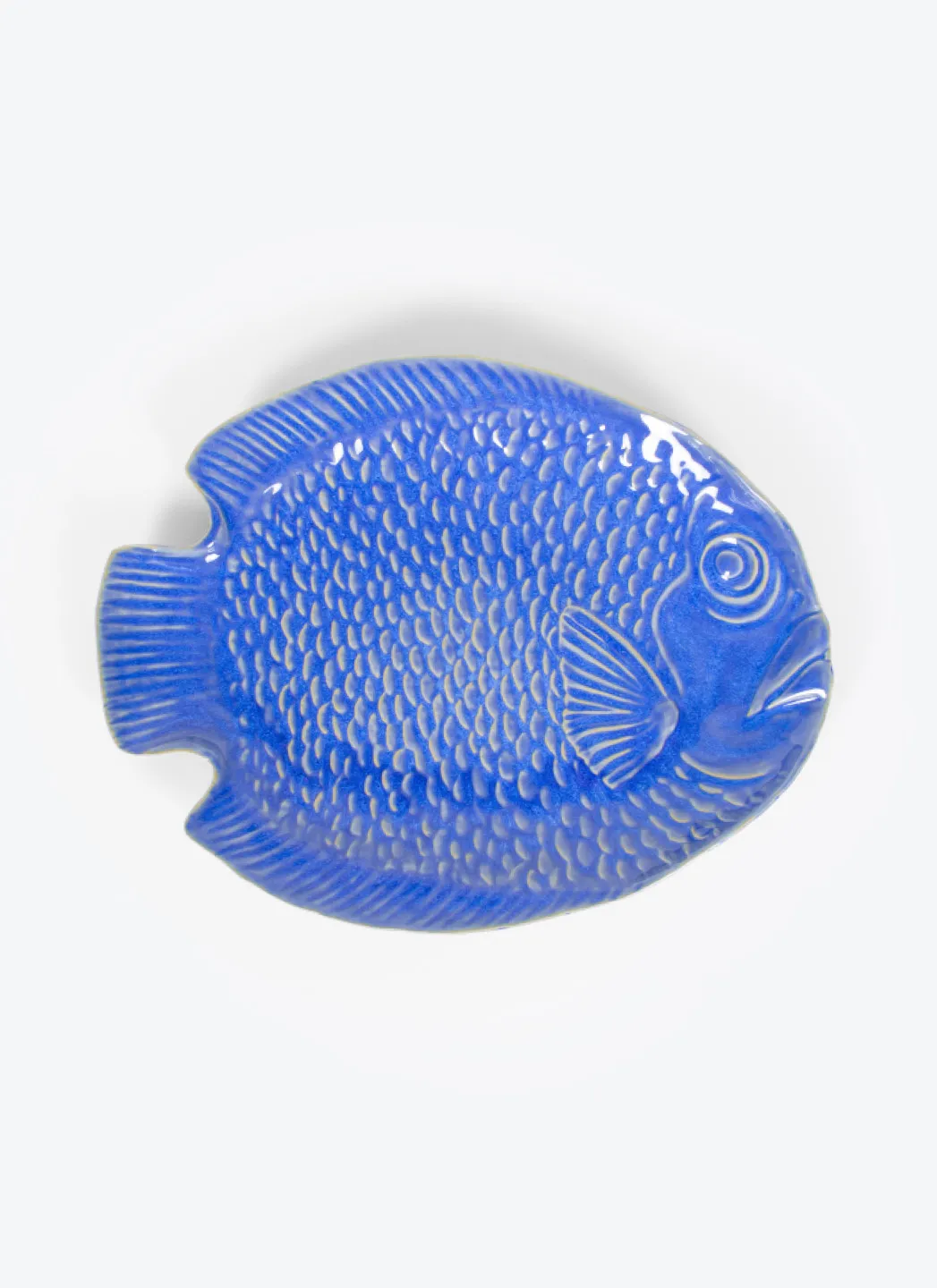 Gresnovo Assiette Poisson Bleu Foncé