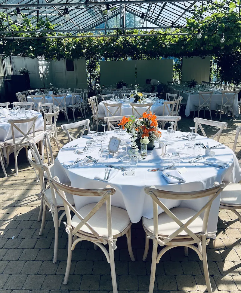 Chaise en bois naturel CROSS – Image 2