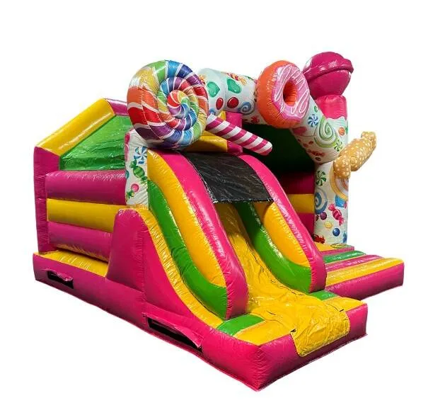 Château gonflable « Candy » avec toboggan – Image 2