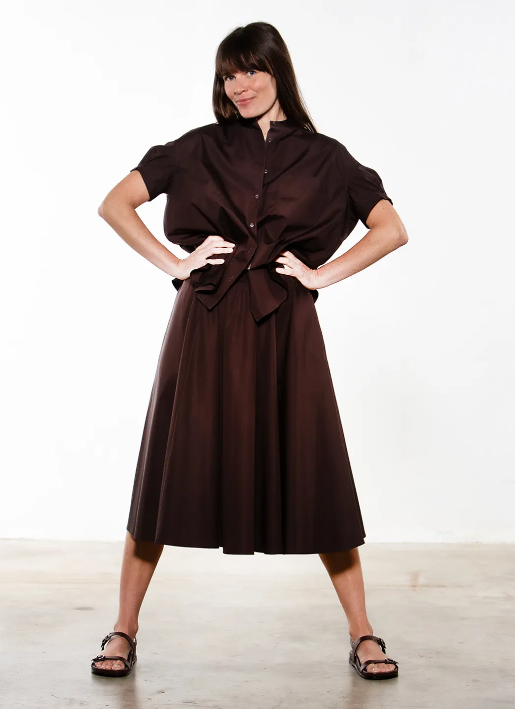 Aspesi Chemise Popeline Marron – Image 5