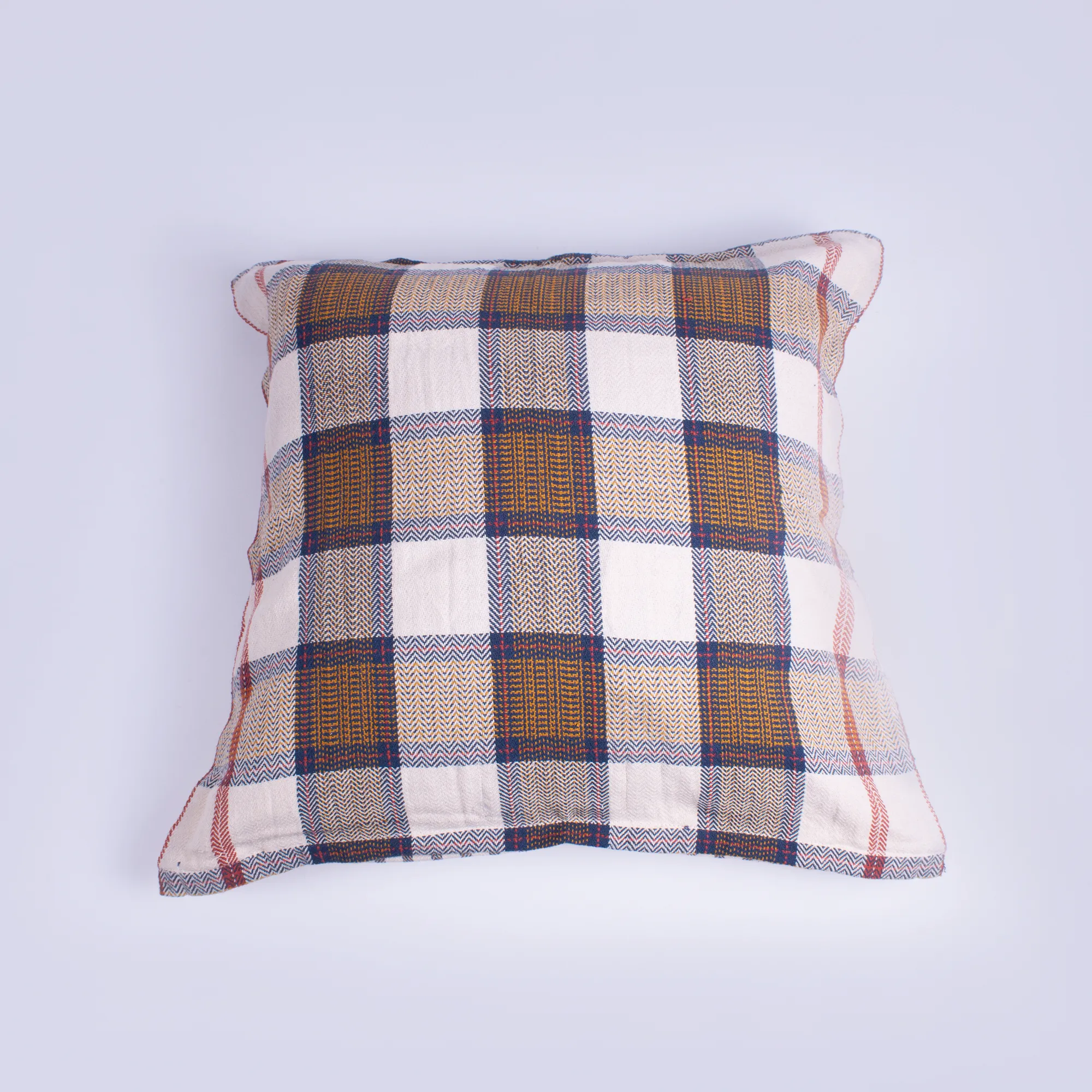 Moismont coussin N°15 carré bleu