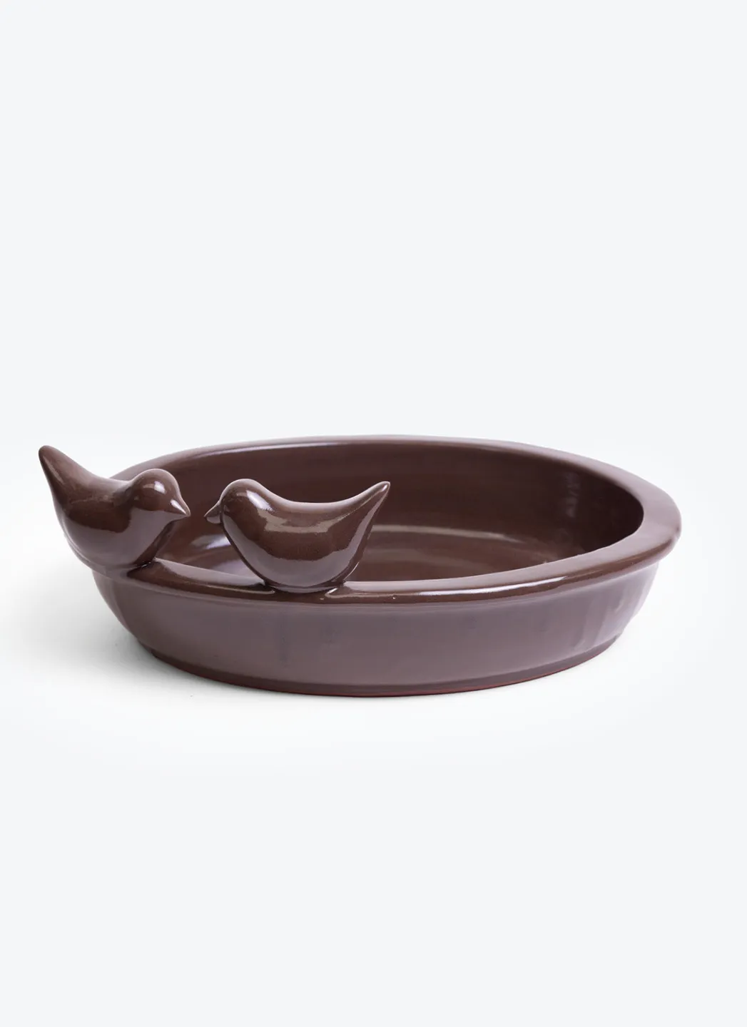 Esschert Design Bain Oiseaux Marron