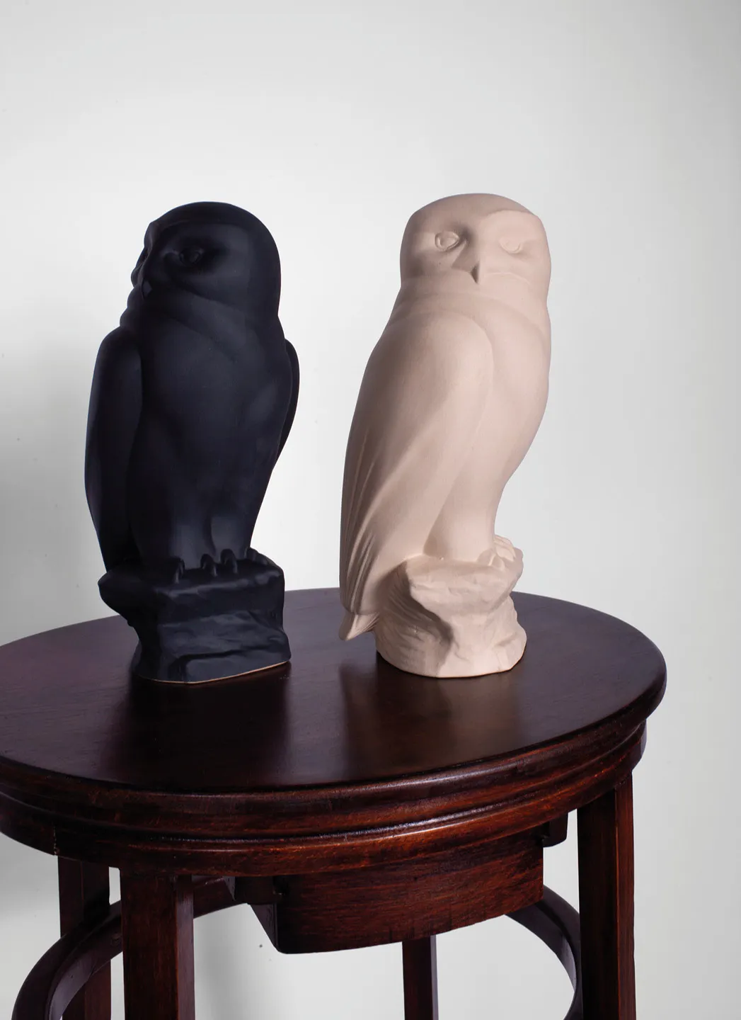 Manufacture de Digoin Sculpture Chouette Beige Mat – Image 2