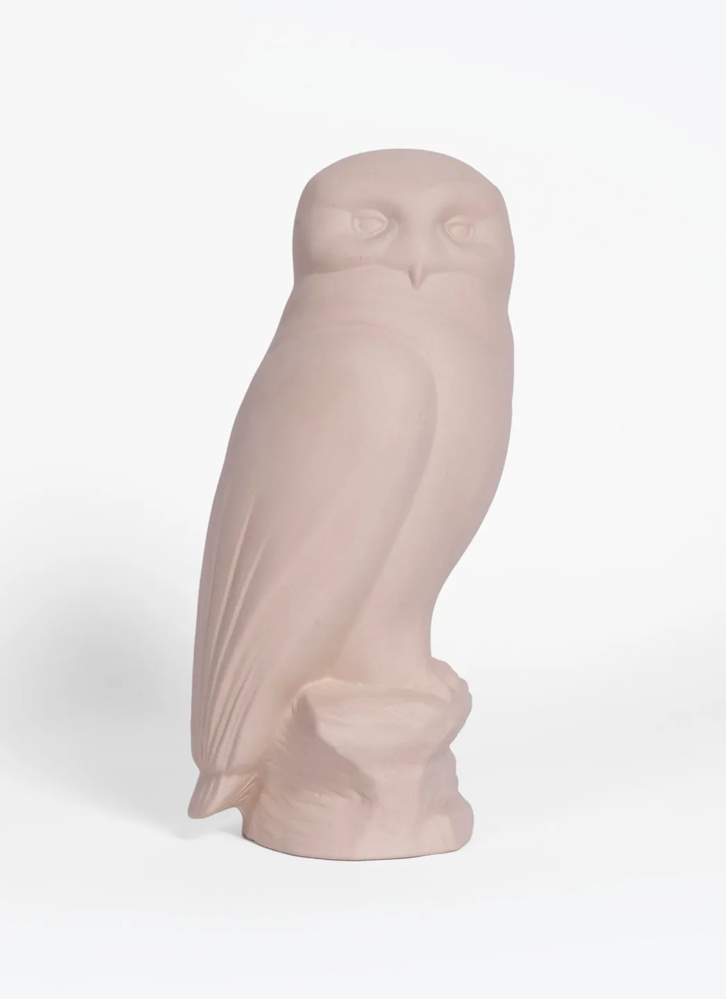 Manufacture de Digoin Sculpture Chouette Beige Mat