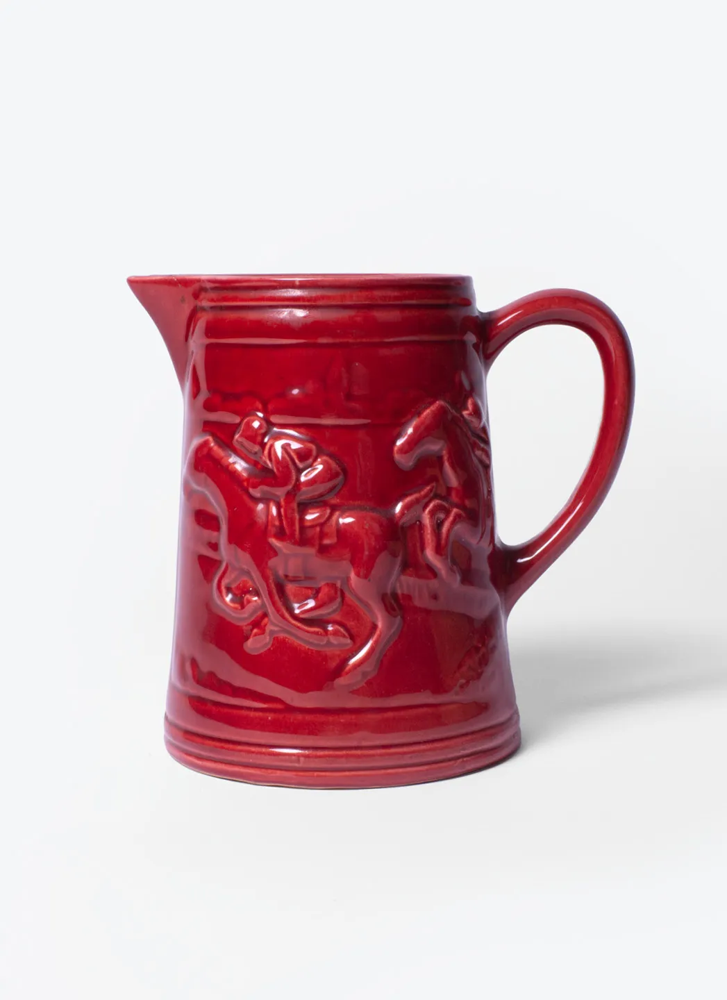 Vintage Broc Relief Course De Chevaux