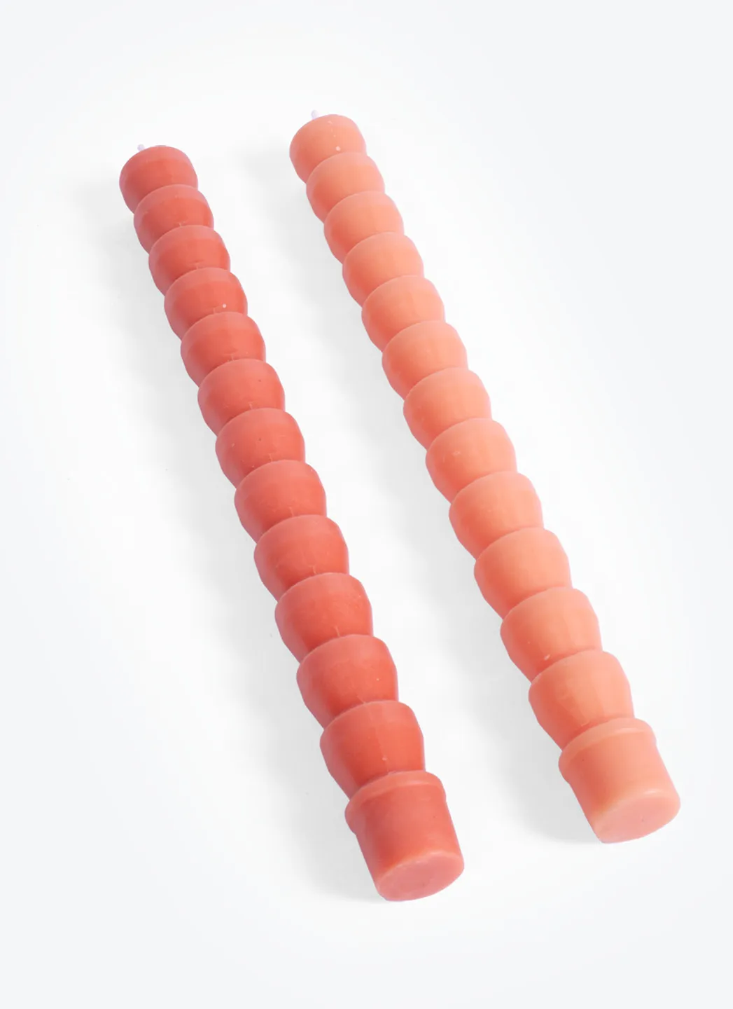 Paddywax Set de 4 Cierges Torsadés Orange/Rose – Image 3