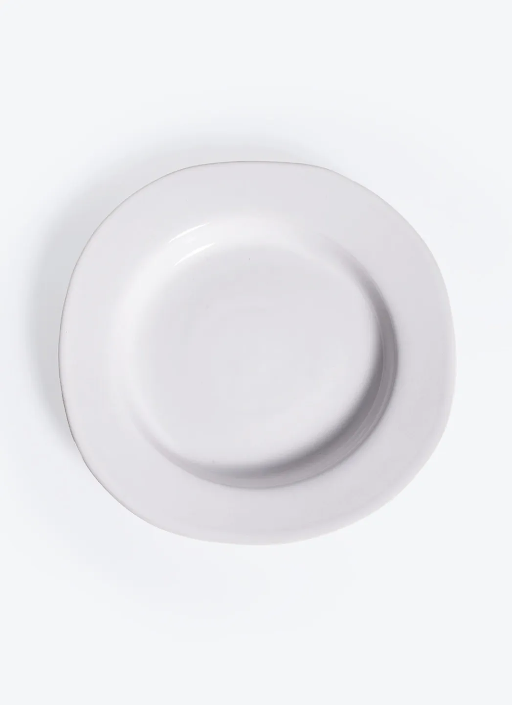 Assiette à Pâtes Grès Blanche 24 cm