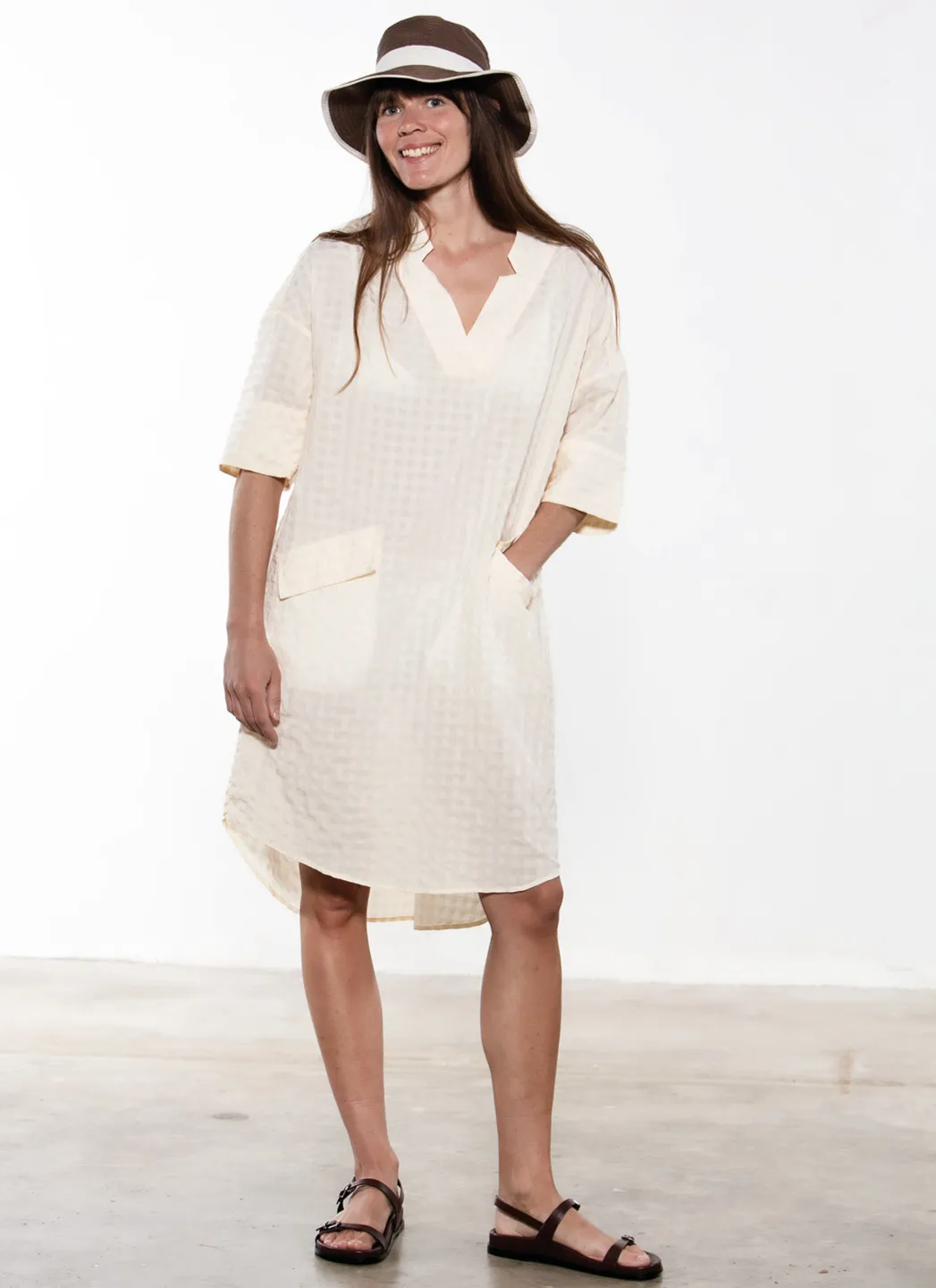 Loreak Mendian Robe Zagari Ecru