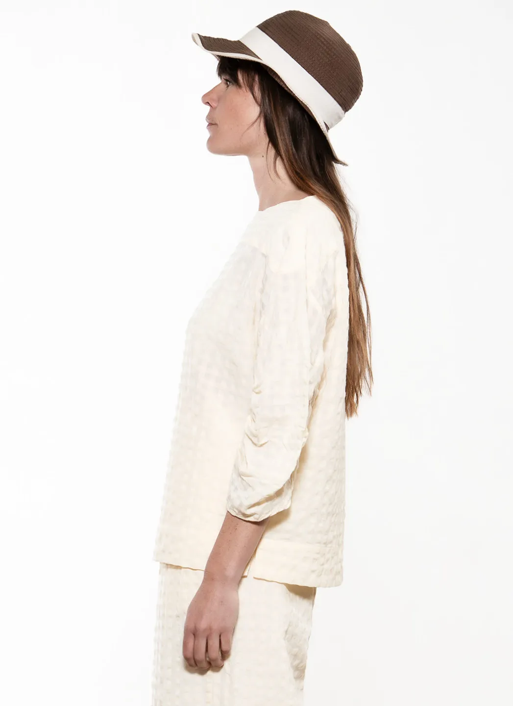 Loreak Mendian Blouse Zuri Ecru – Image 3