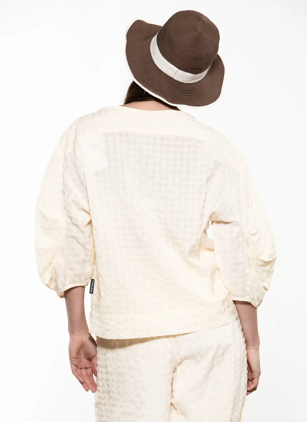 Loreak Mendian Blouse Zuri Ecru – Image 4