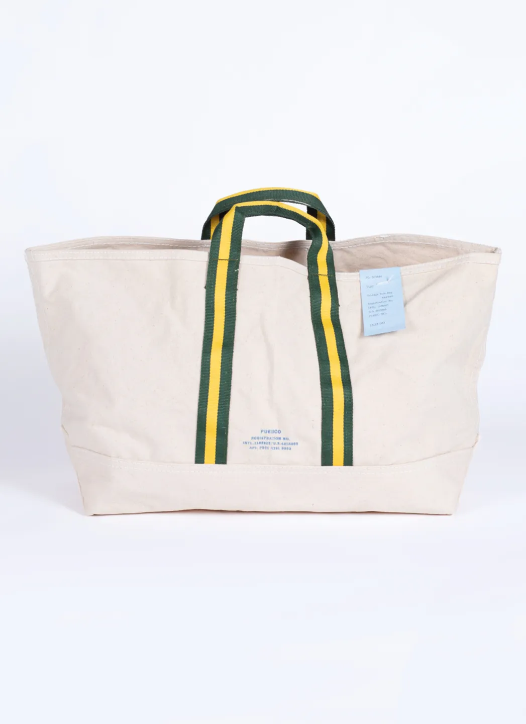 Puebco market bag vert/jaune