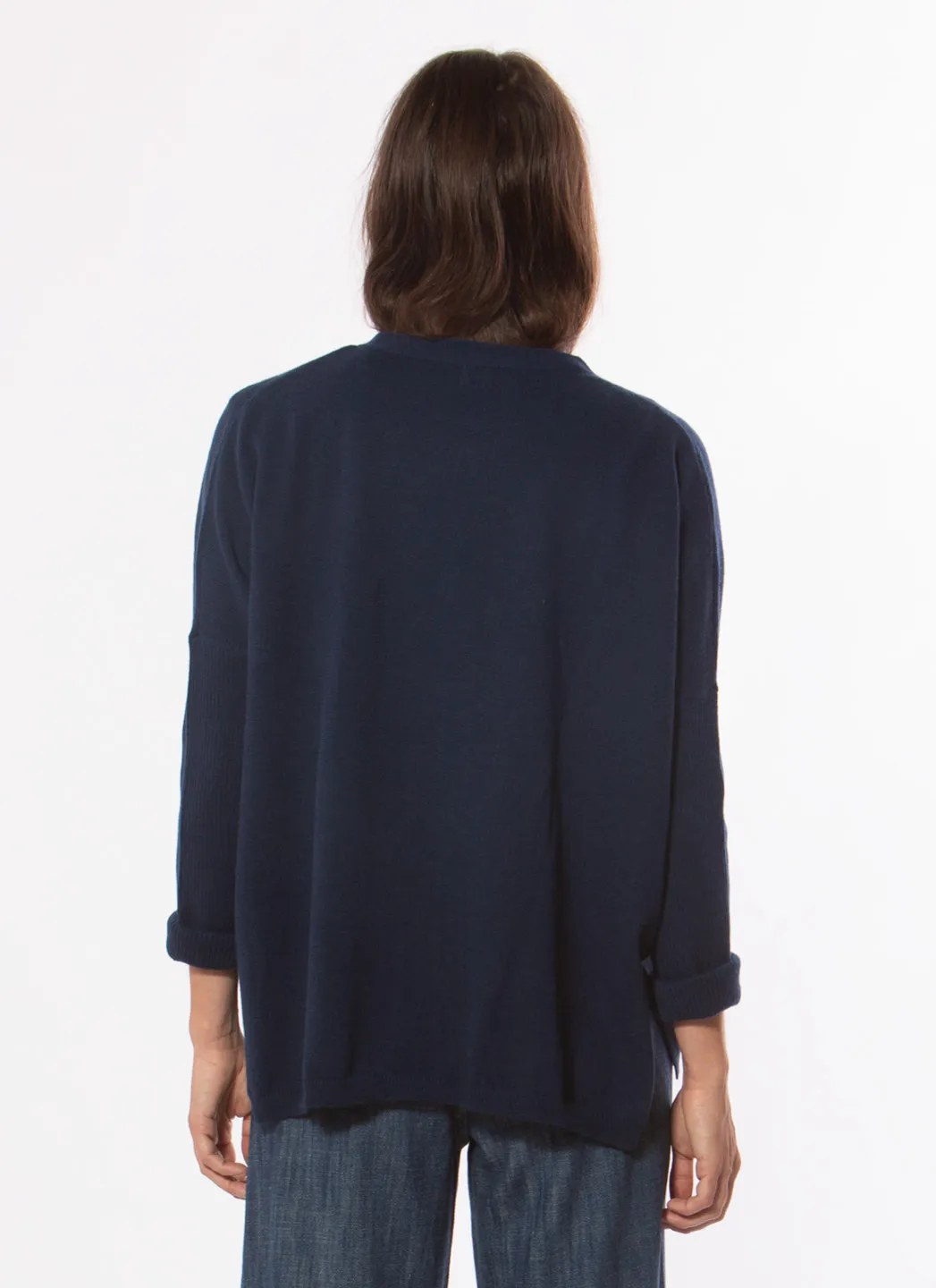 Magasin Central Cardigan Cachemire Marine – Image 4