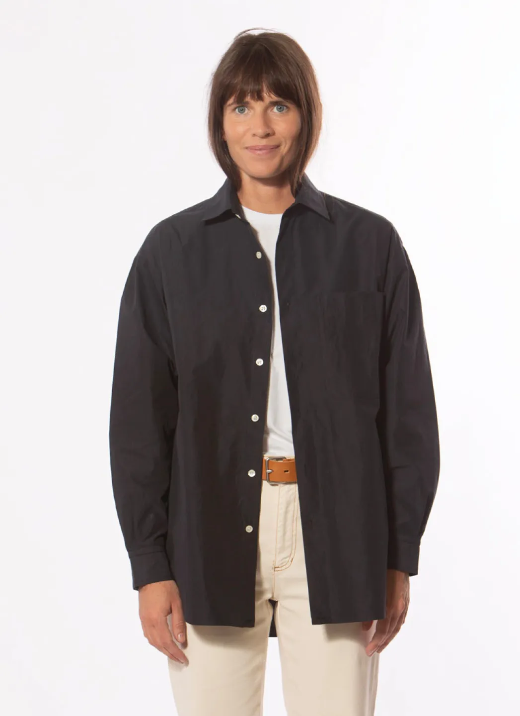 Nicholson & Nicholson Chemise Dance Bleu Marine – Image 7