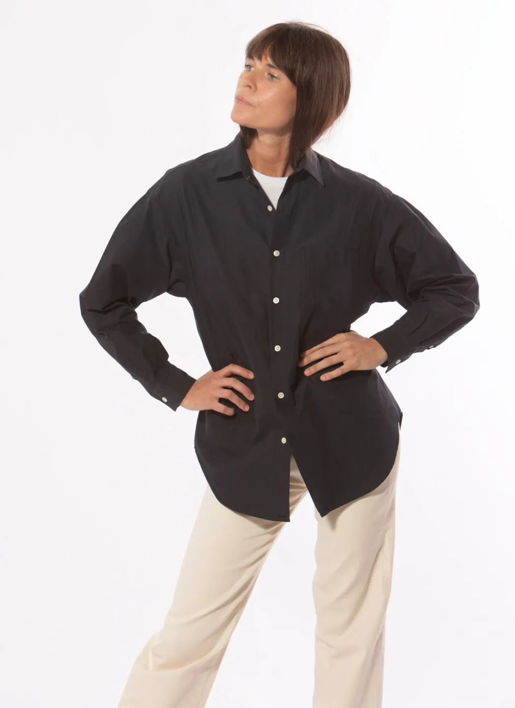 Nicholson & Nicholson Chemise Dance Bleu Marine – Image 5