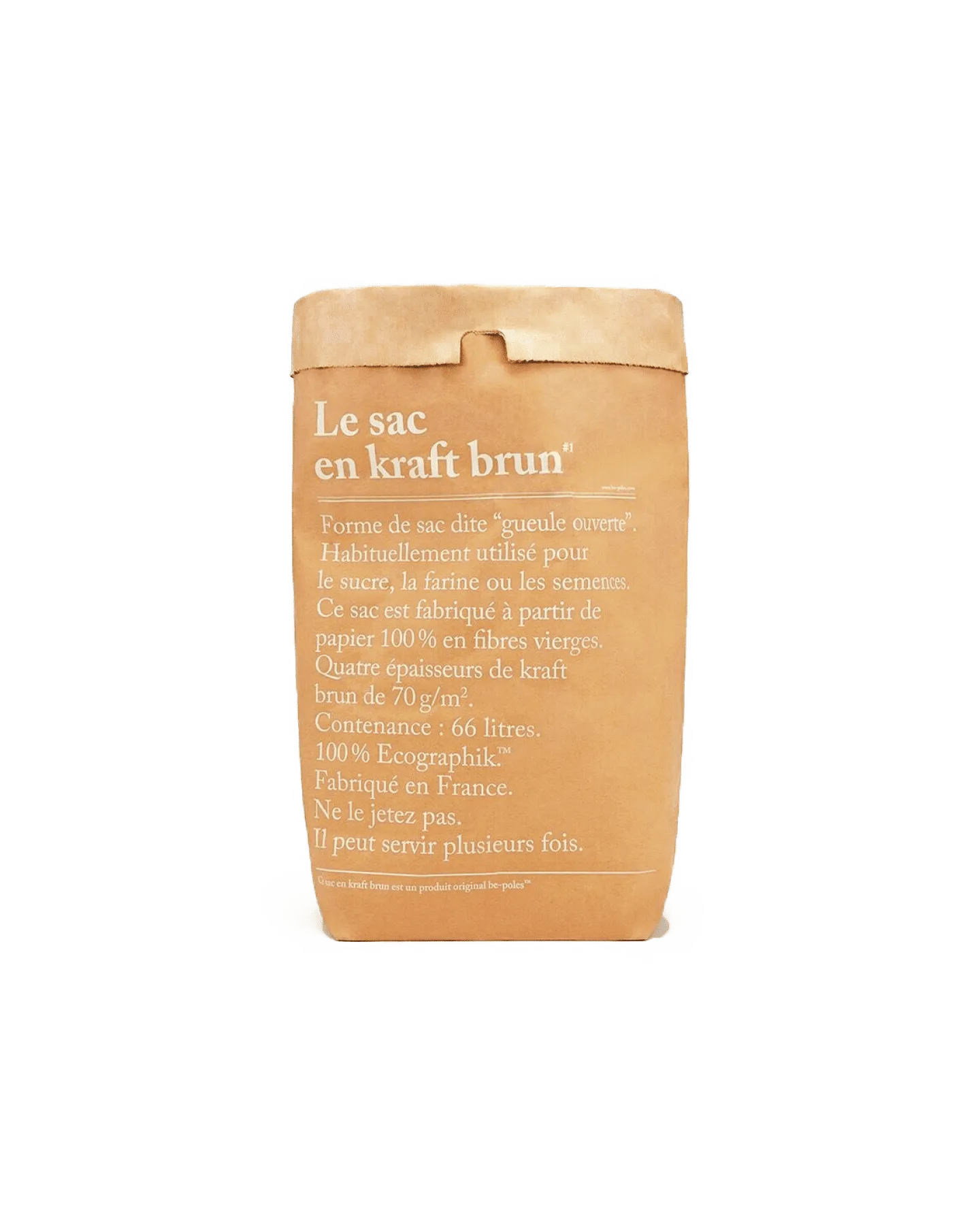 Le sac en kraft brun