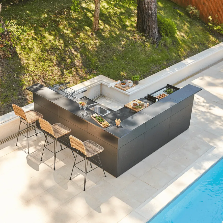 Meuble support d’angle avec comptoir Forge Adour – Image 6