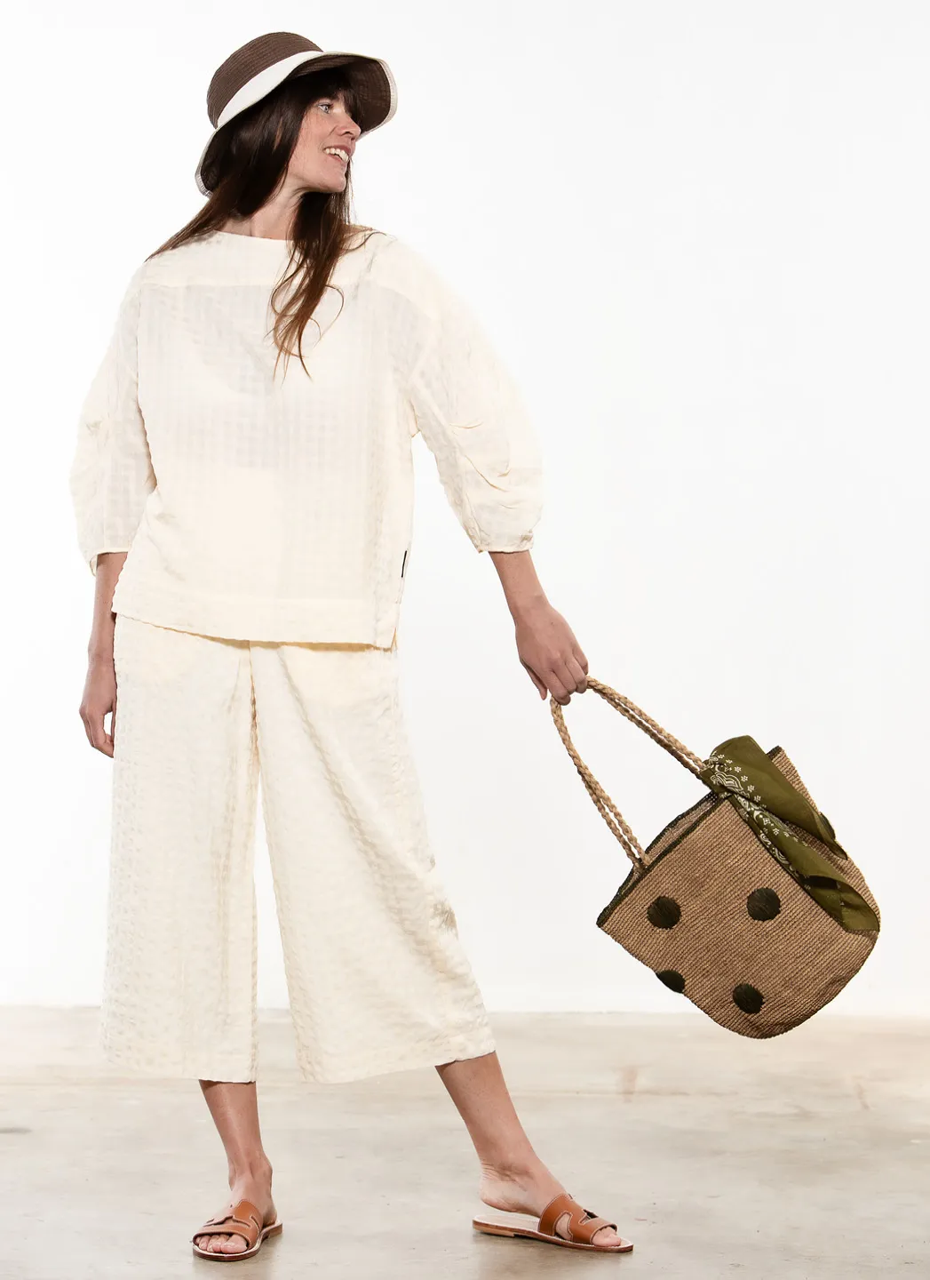 Loreak Mendian Pantalon Iribar Ecru – Image 2