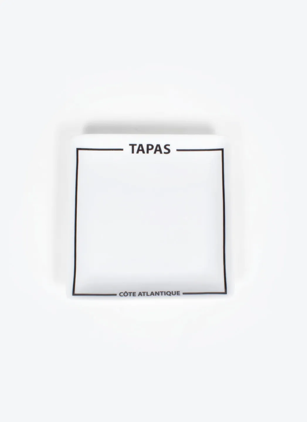 Assiette à tapas noire « Côte Atlantique »