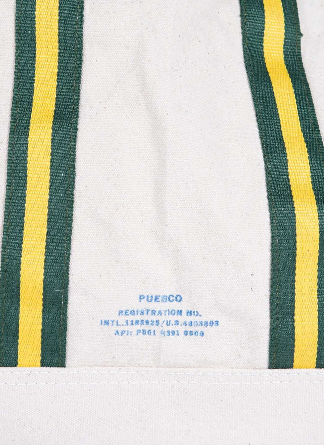 Puebco market bag vert/jaune – Image 4