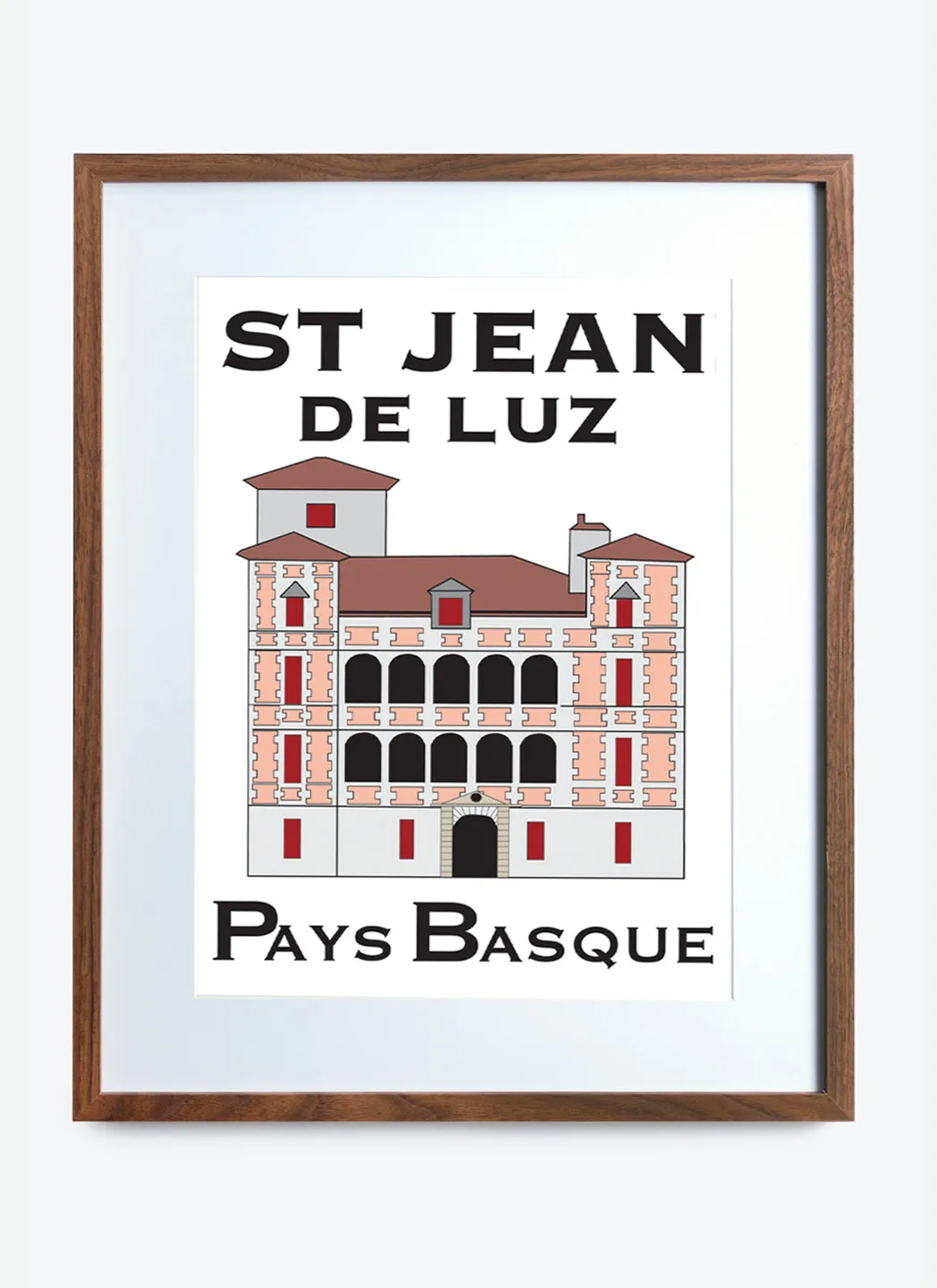 Affiche Encadrée Grand Hôtel de St. Jean de Luz