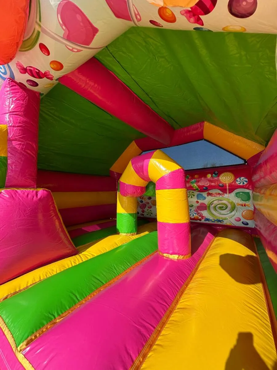 Château gonflable « Candy » avec toboggan – Image 6