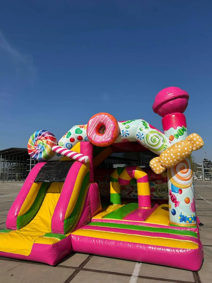 Château gonflable « Candy » avec toboggan – Image 3