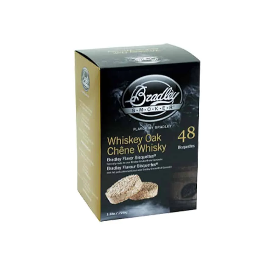 Bisquettes chêne de whisky Bradley Smoker (x48)