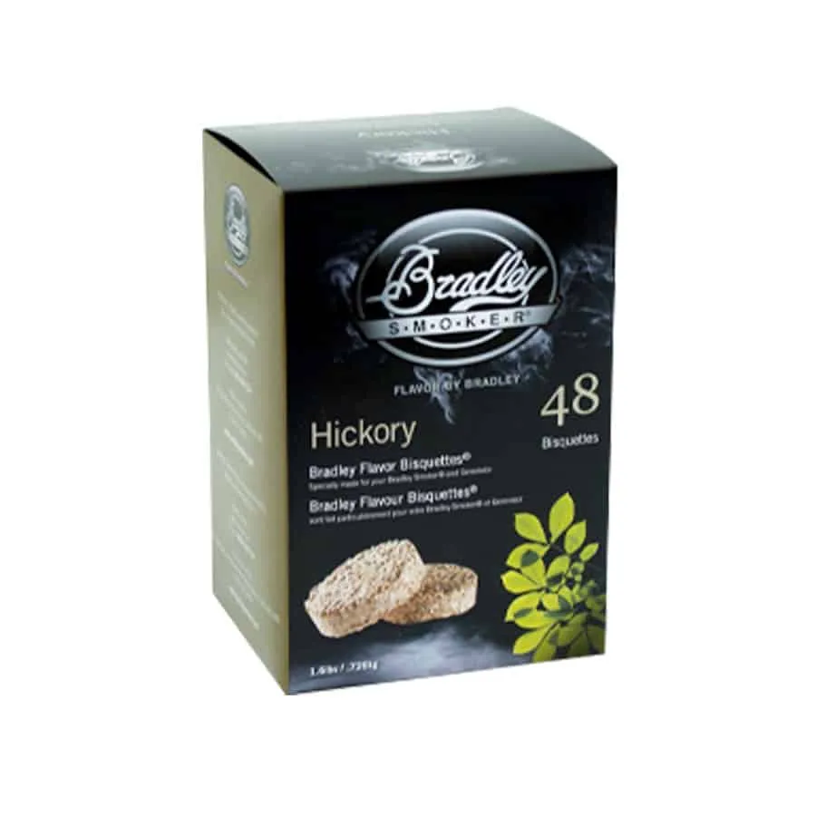Pack 48 bisquettes hickory Bradley Smoker
