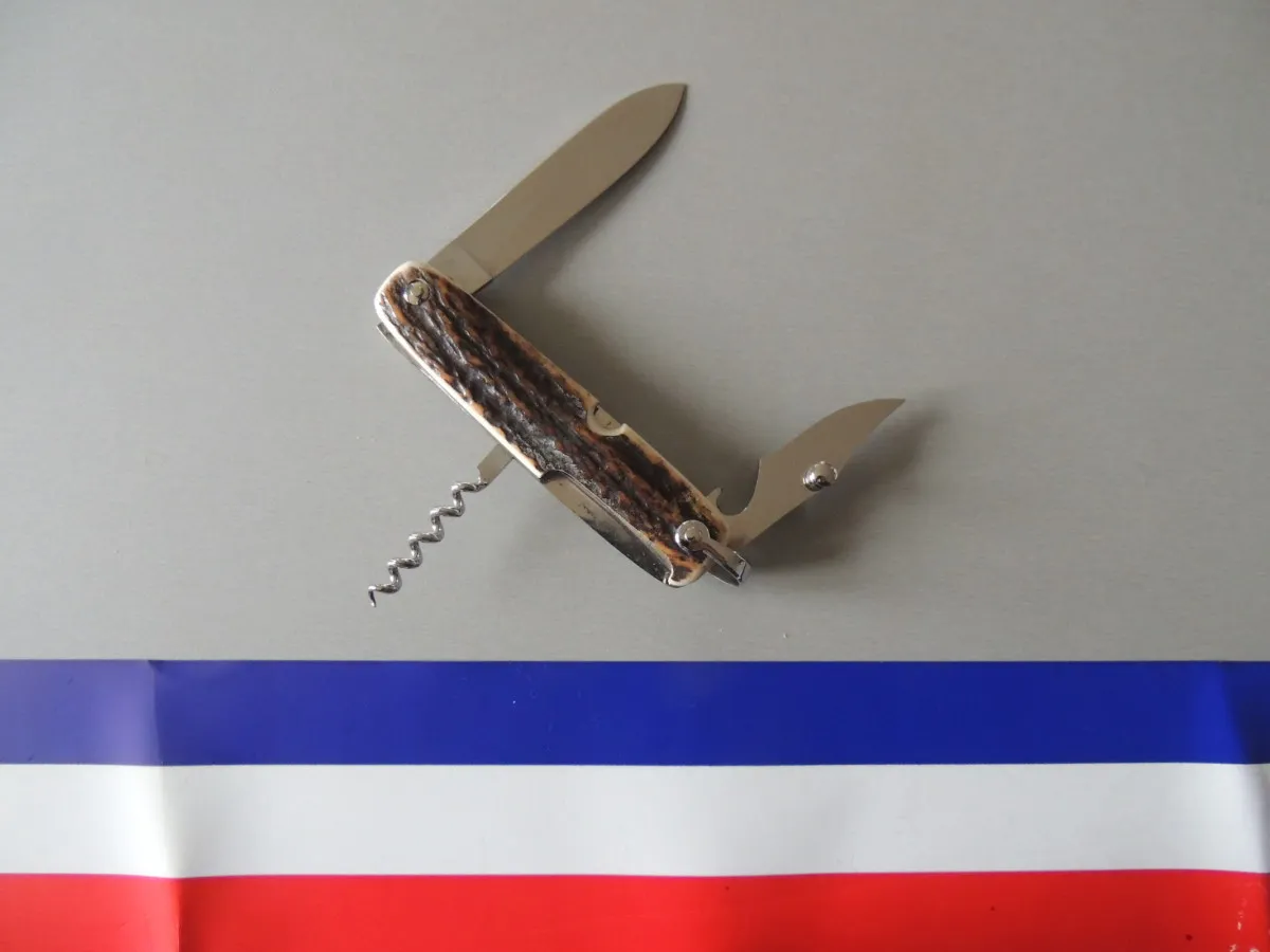 Couteau CANIF cerf sambar 3 pièces 10 cm Jacques Mongin