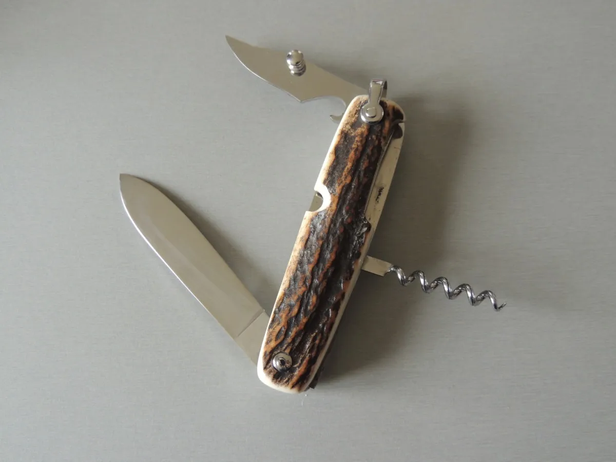 Couteau CANIF cerf sambar 3 pièces 10 cm Jacques Mongin – Image 2