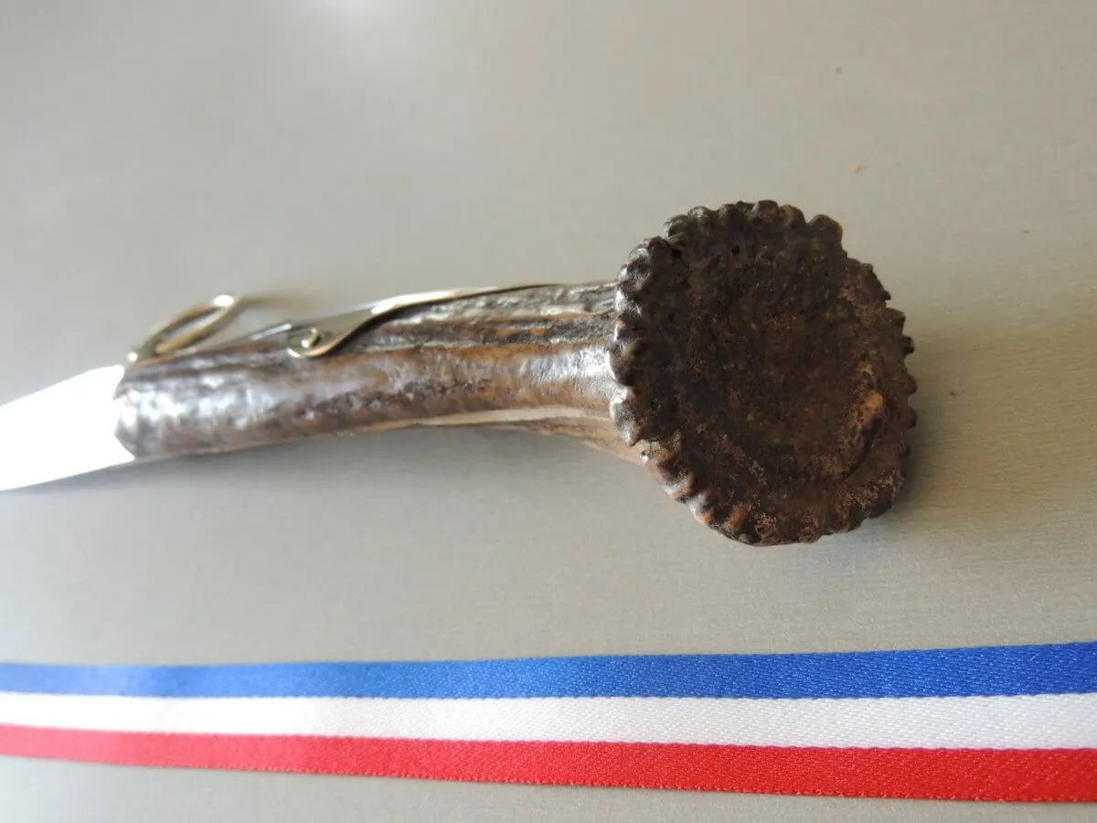 Couteaux couronne cerf 12 cm Jacques Mongin – Image 2