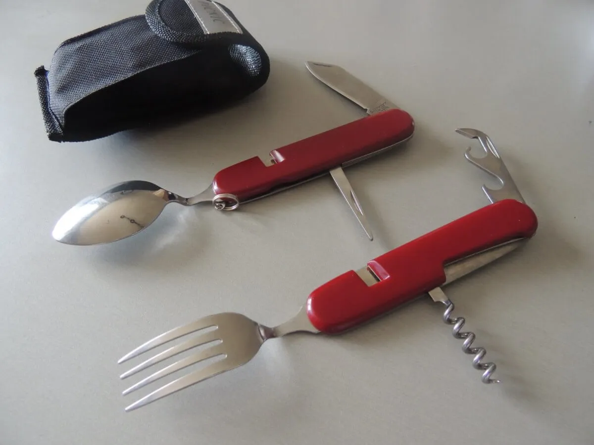 Couteaux camping Herbertz 618412 rouge avec étuis – Image 2