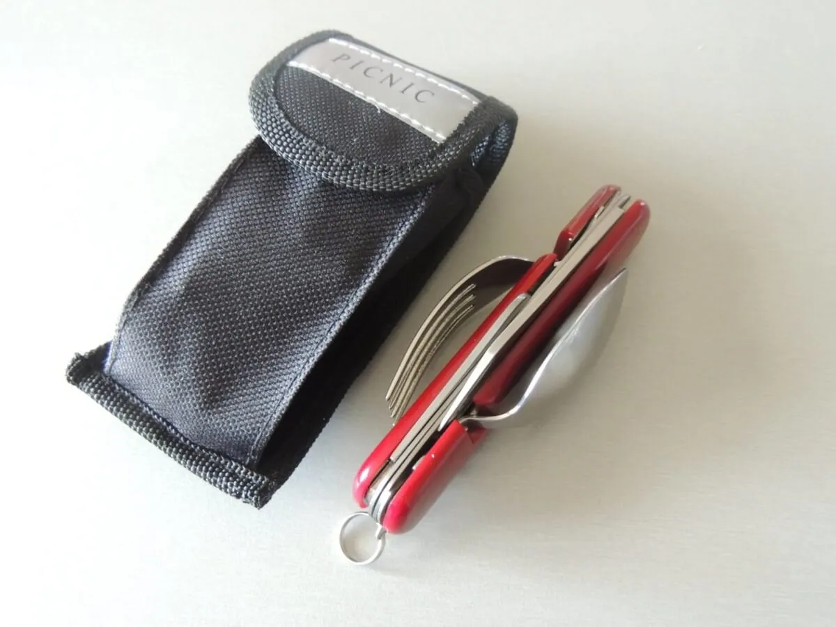 Couteaux camping Herbertz 618412 rouge avec étuis