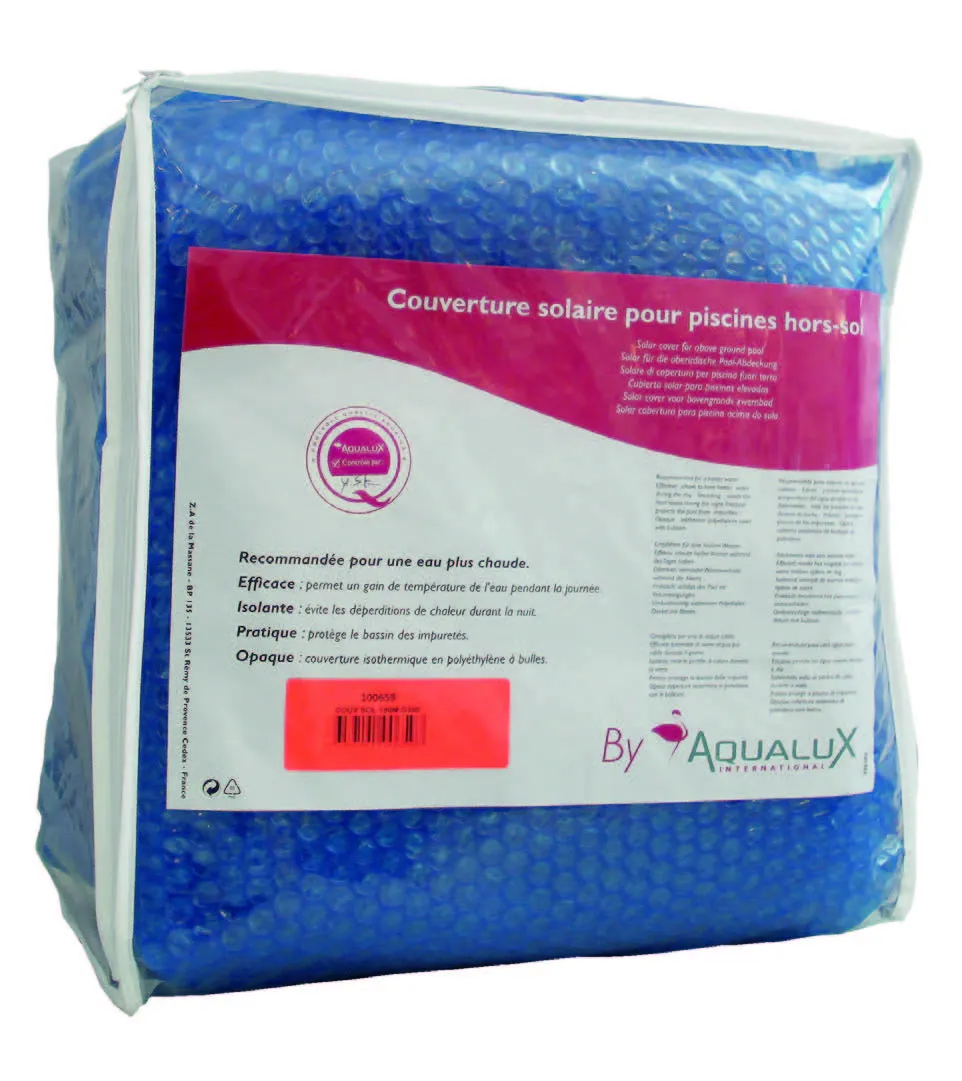 COUVERTURE SOLAIRE OVALE – POUR PHS 7.30M X 3.70M BY AQUALUX