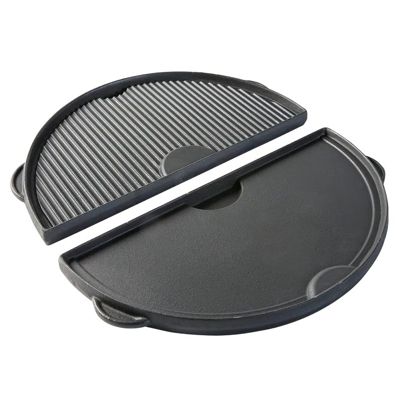 Demi-Plancha en fonte réversible pour Big Green Egg Large
