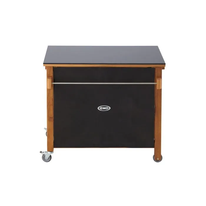 Desserte pour Plancha « Emile » – Plateau HPL Noir & Bois – Image 3