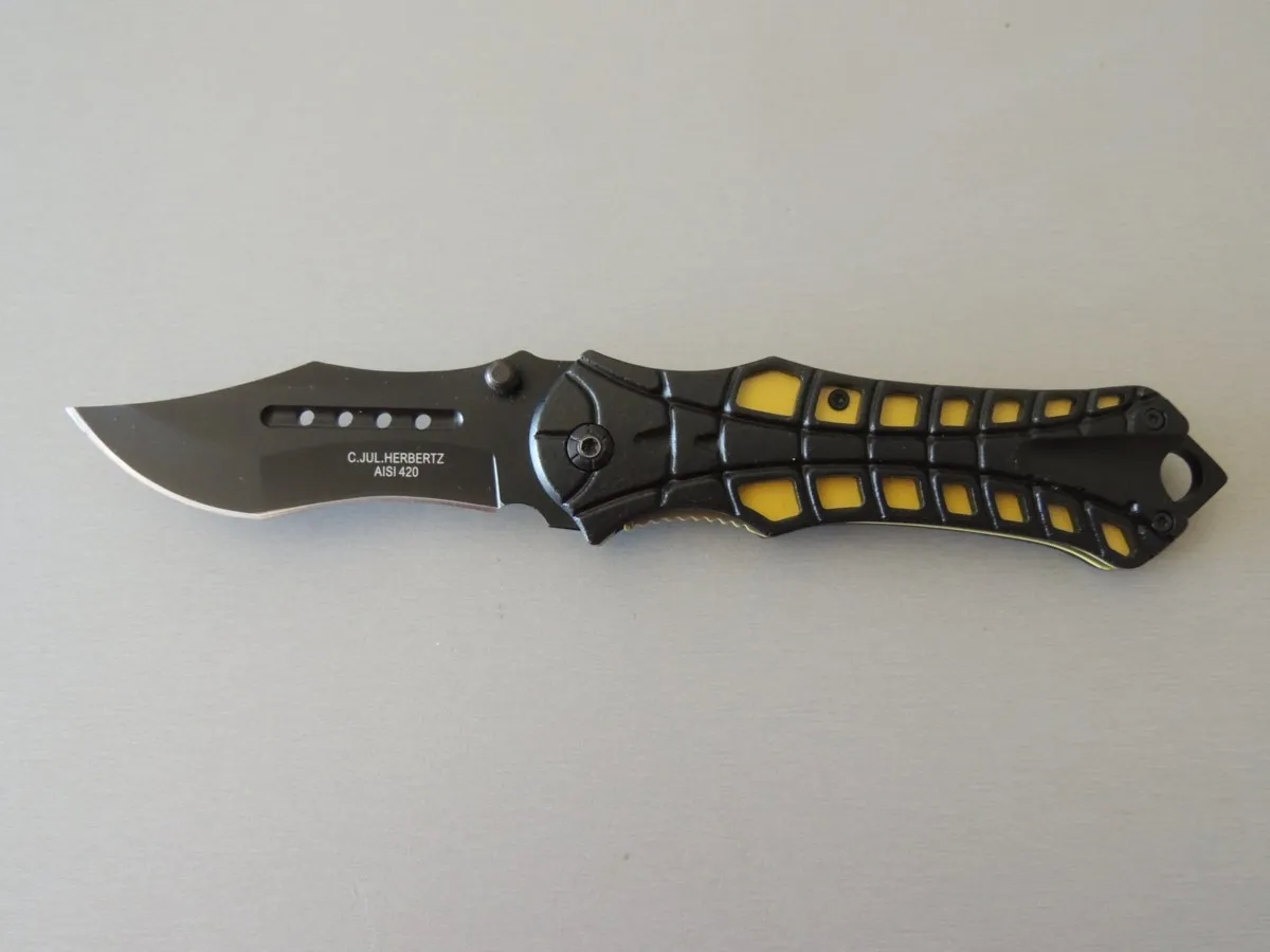 Couteaux jaune et noir Herbertz 572012