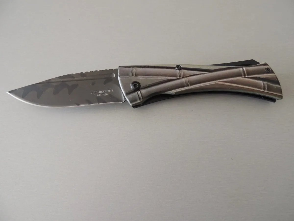 Couteau décor bambou avec étuis Herbertz 577812 – Image 2