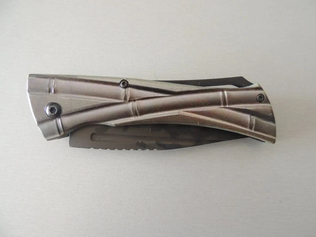 Couteau décor bambou avec étuis Herbertz 577812 – Image 4