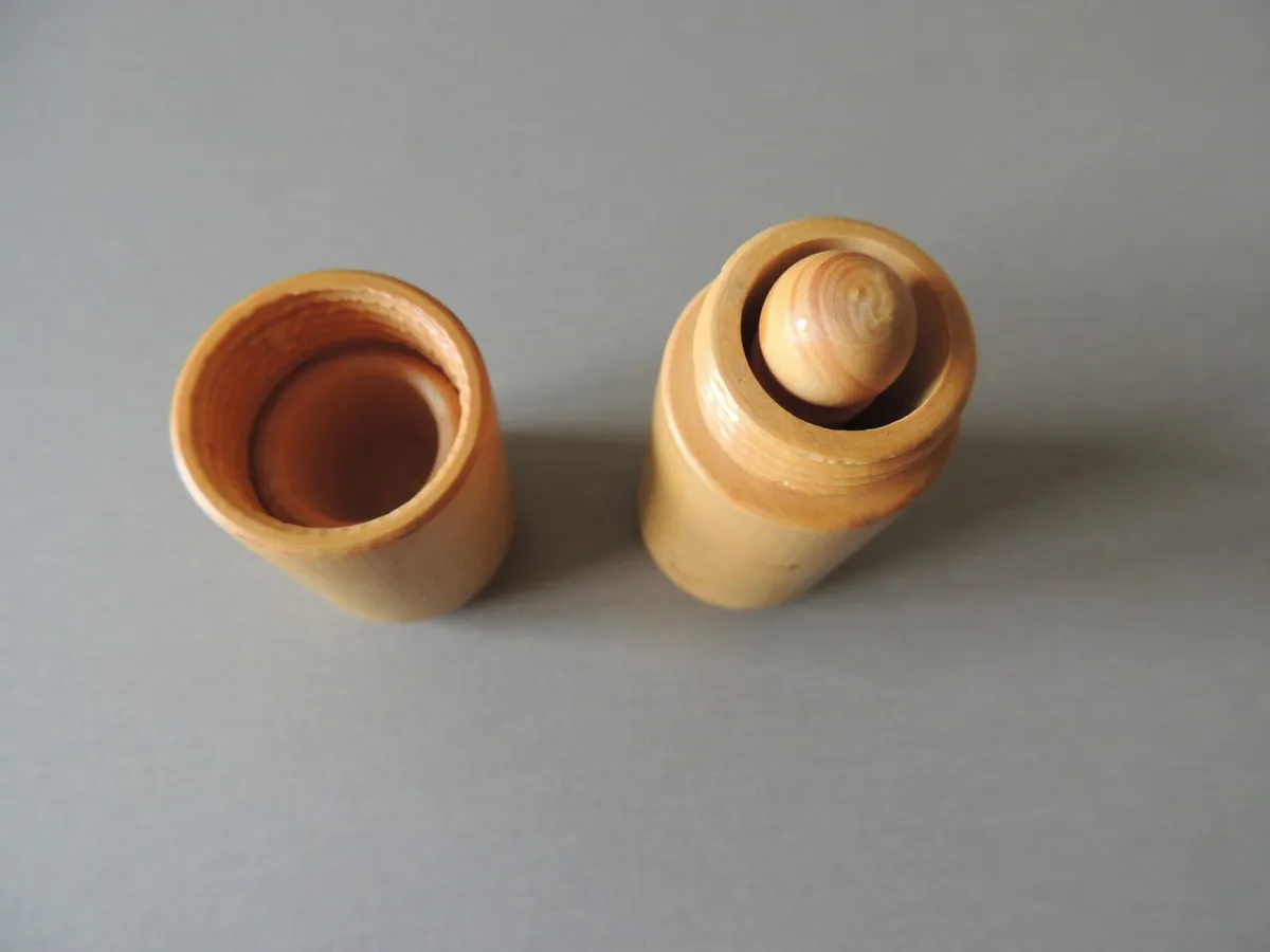 Kit porte aiguille + dé à coudre en bois de buis – Image 2