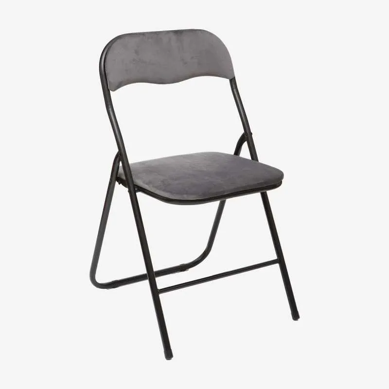 LISA chaise pliante velours