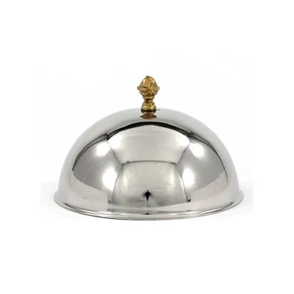 Cloche 27 cm en inox couvre-assiette