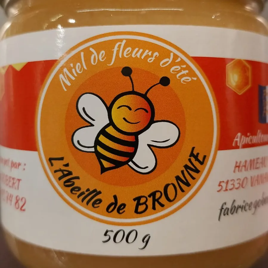 Miel de Fleurs d’été • L’Abeille de Bronne • 500g