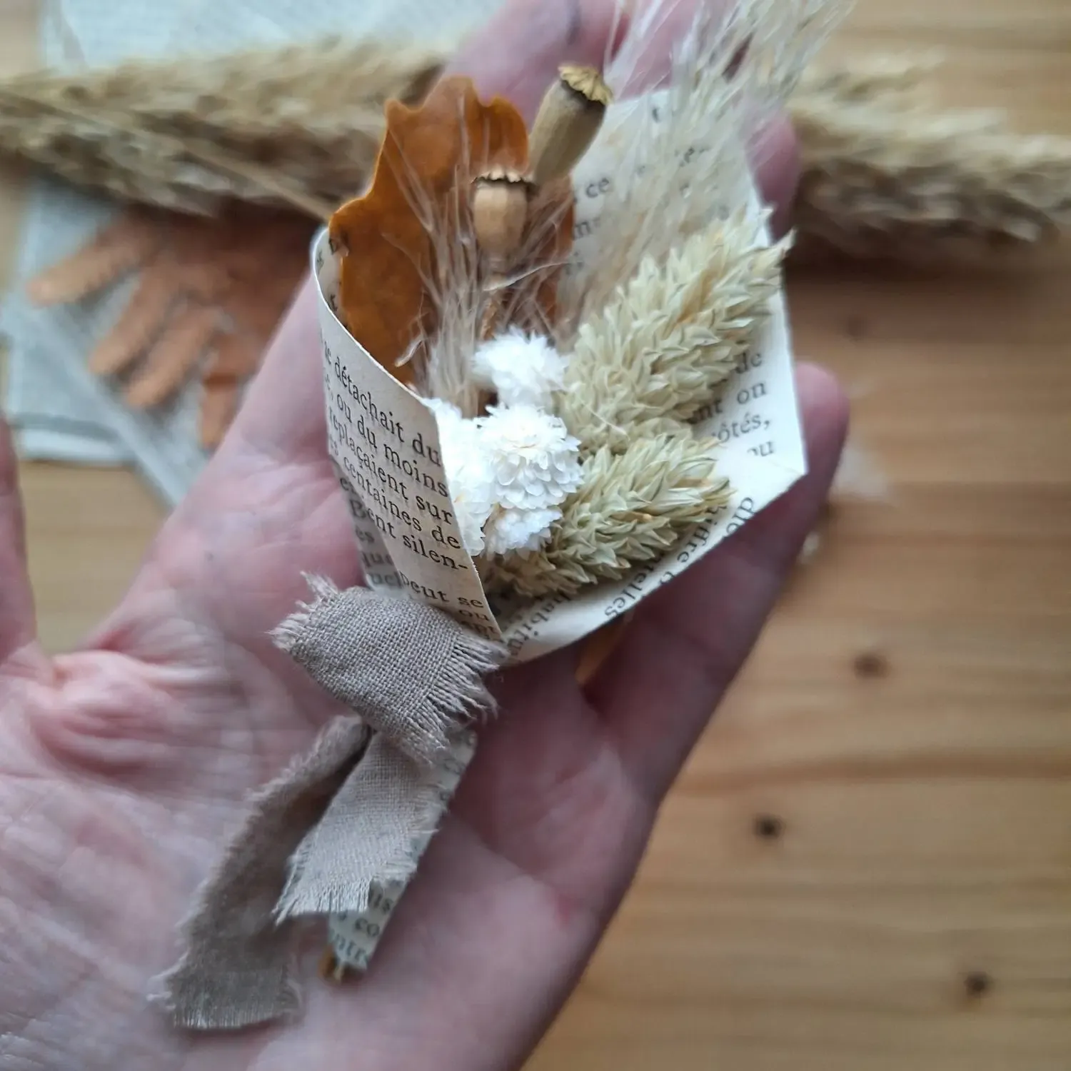 Mini bouquet “lecture d’automne” – Image 3