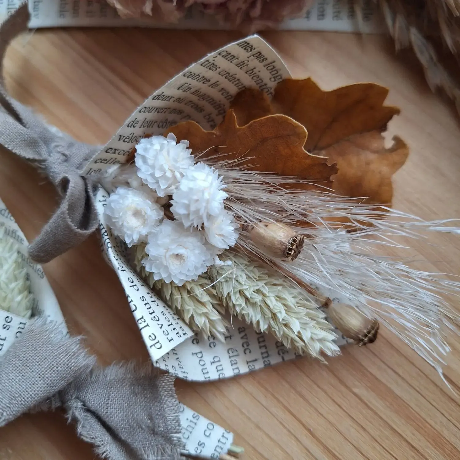 Mini bouquet “lecture d’automne” – Image 2