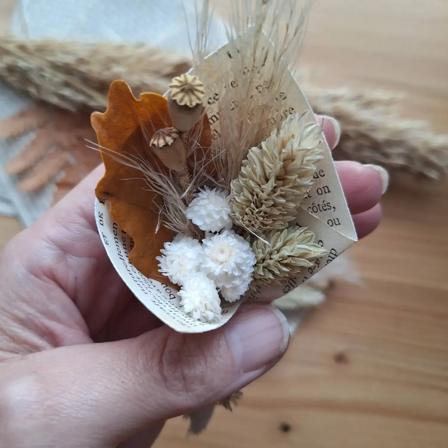 Mini bouquet “lecture d’automne” – Image 4